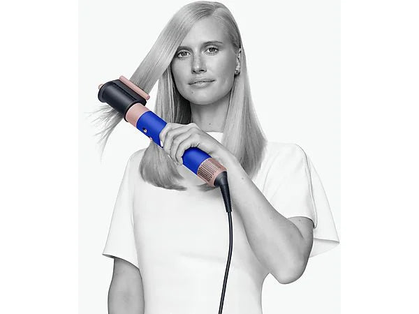 Moldeador - Dyson Airwrap™ Complete Long Blue Blush, Tecnología iónica, Peine desenredante, 3 Velocidades, Azul índigo/Rosa