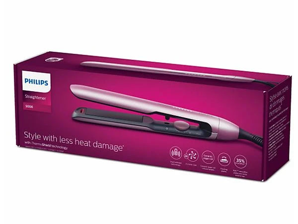 Plancha de pelo - Philips BHS530/00, 12 Ajustes de calor, 120°C - 230°C, Tecnología ThermoShield